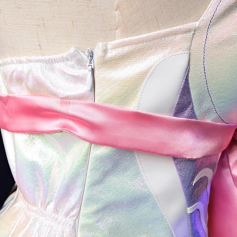 Costume Cosplay LOL Rose Cristal Seraphine - Tenue de Jeu LOL Seraphine Design Rose pour Halloween