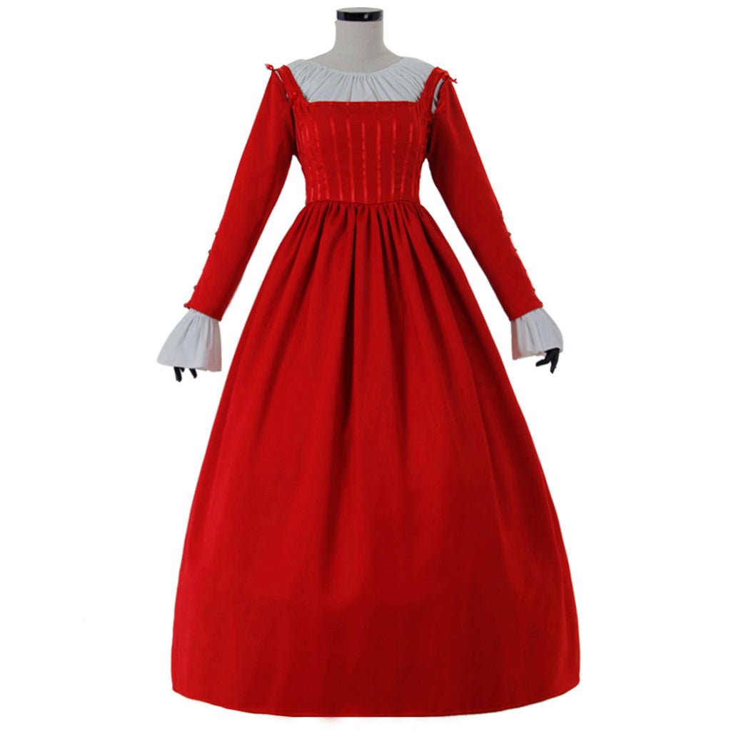 Robe de soirée rouge femme médiévale Renaissance victorienne costume de princesse pour bal carnaval et événements thématiques
