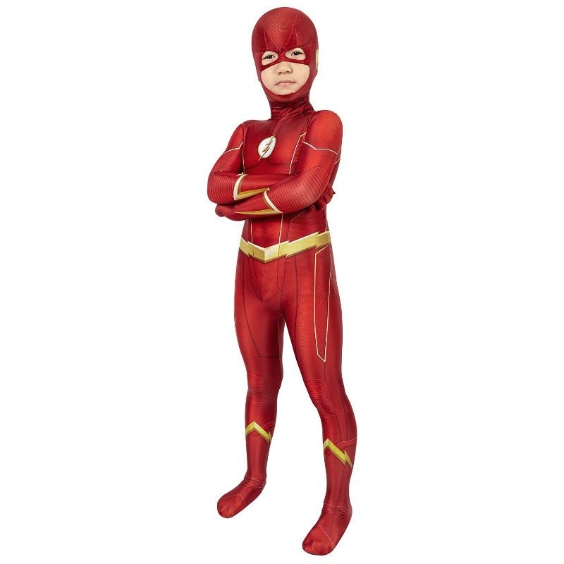 Costume Cosplay Barry Allen Saison 6 The Flash pour Enfants - Combinaison