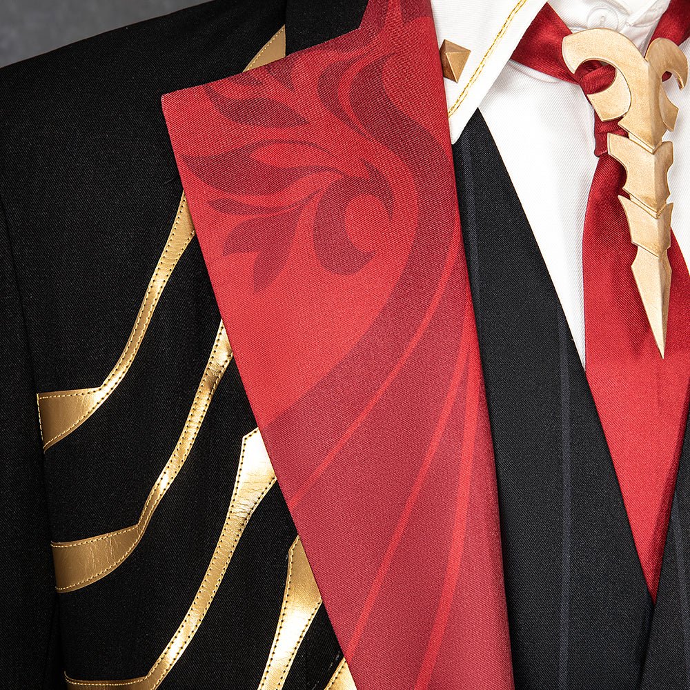 Costume de Duke Inferno Ifrit, Tenue de Cosplay Honkai Star Rail avec Couronne