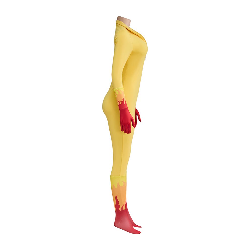 Costume Cosplay Firestar – Combinaison Super-héros Ange des Amis Fantastiques
