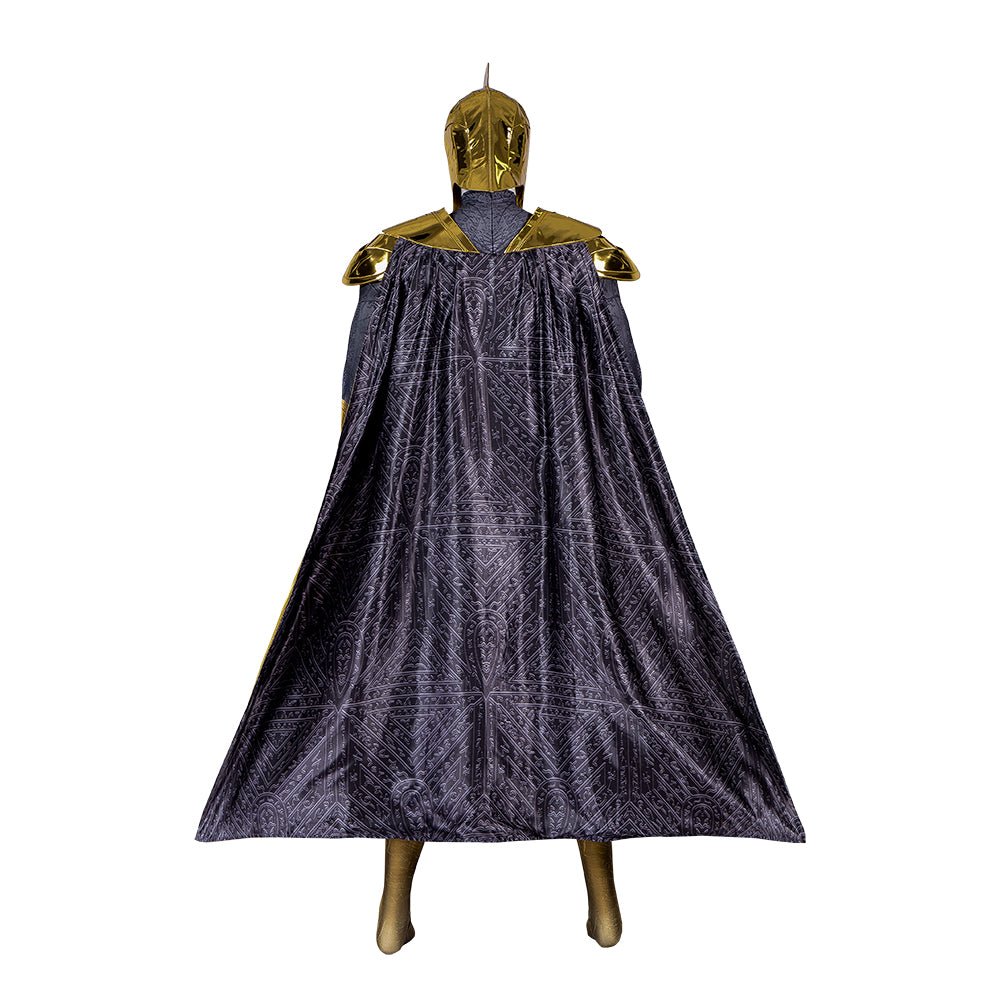 Costume Cosplay Black Adam Complet avec Robe et Masque pour Hommes - Halloween et Conventions