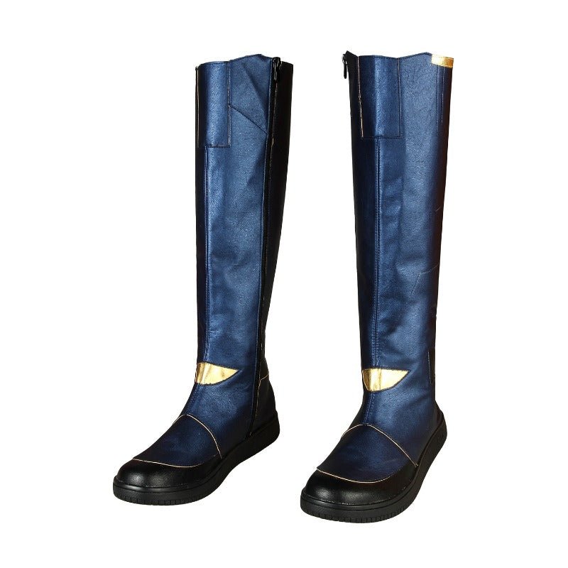 Costume Cosplay Captain Marvel Endgame - Combinaison avec Chaussures - Tenue Héros Avengers 4