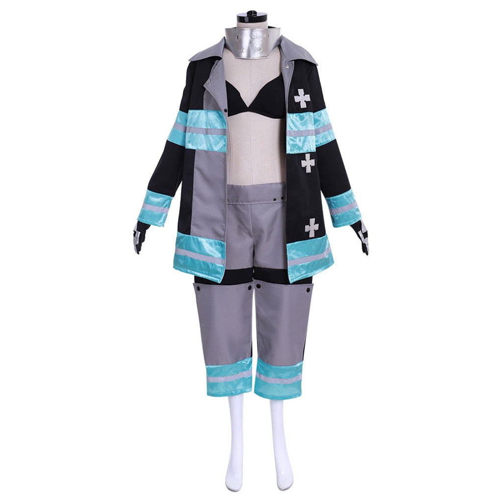Costume Cosplay Tamaki Kotatsu Fire Force Enen no Shouboutai - Tenue de Combat
