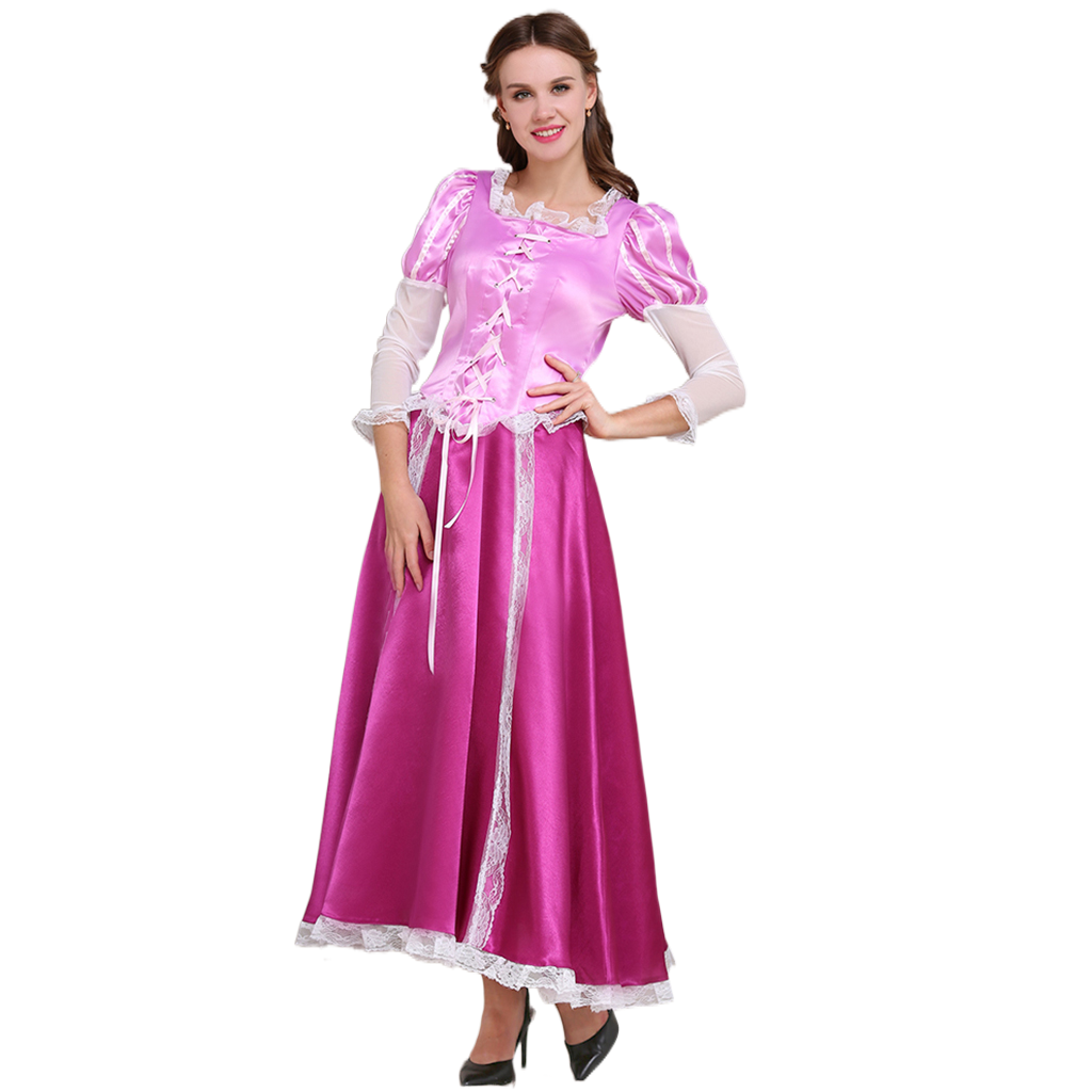 Série de Costumes Cosplay Disney Tangled | Rapunzel, Naveen, Mère Gothel & Plus
