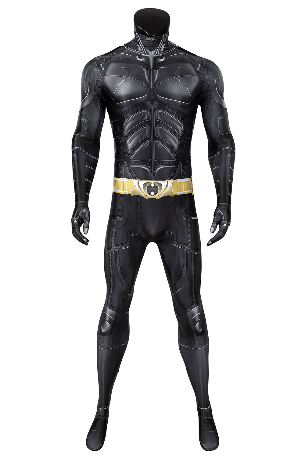 Costume Superhero Chauve-Souris Adulte Combinaison Noire Cape Masque Déguisement Cosplay