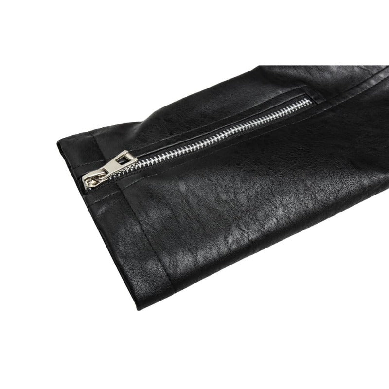 Veste Cosplay Jessica Jones - Costume Personnalisé en Cuir Noir pour Halloween et Fans de Série TV