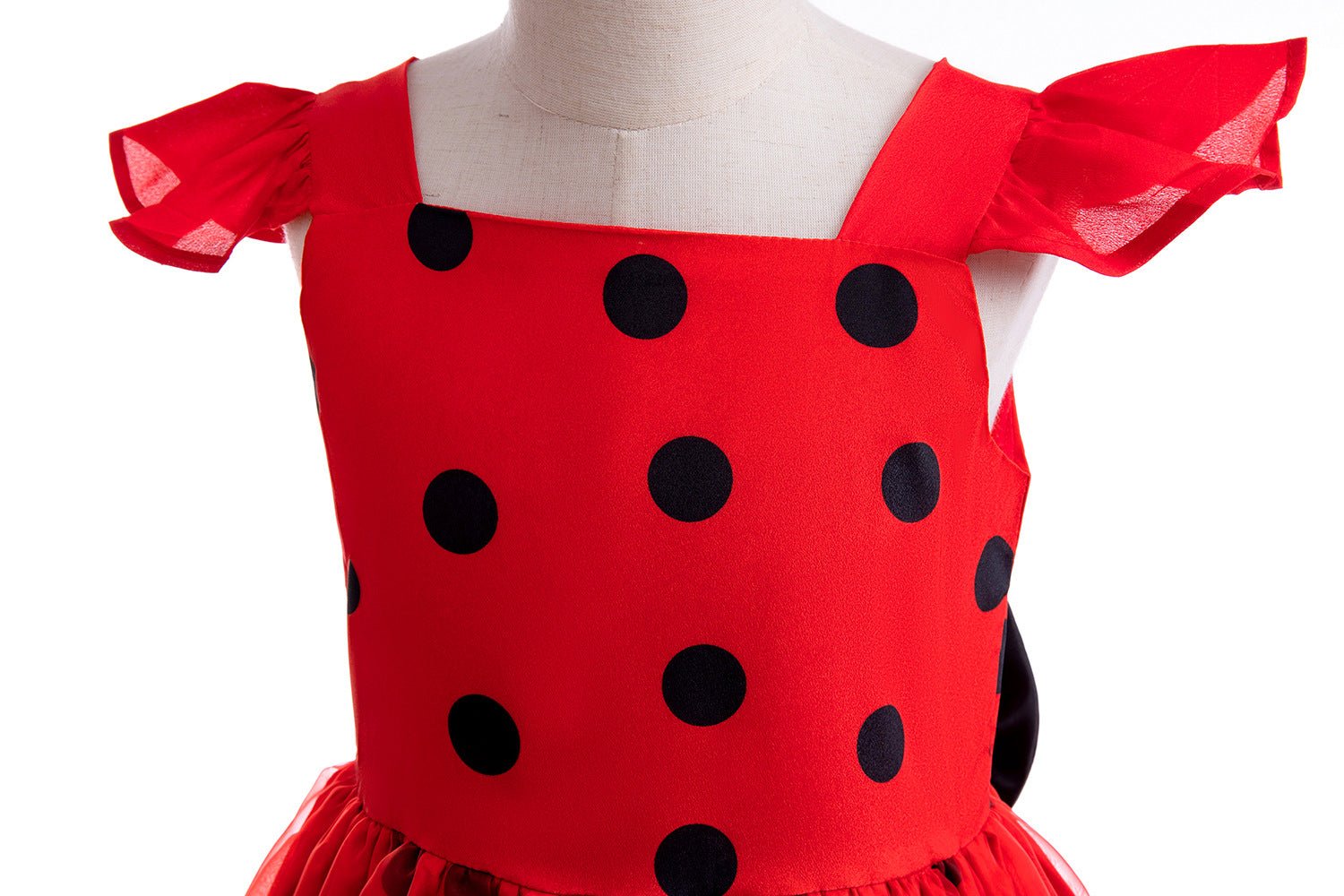 Costume Coccinelle pour Enfants - Robe de Cosplay Inspirée de Miraculous