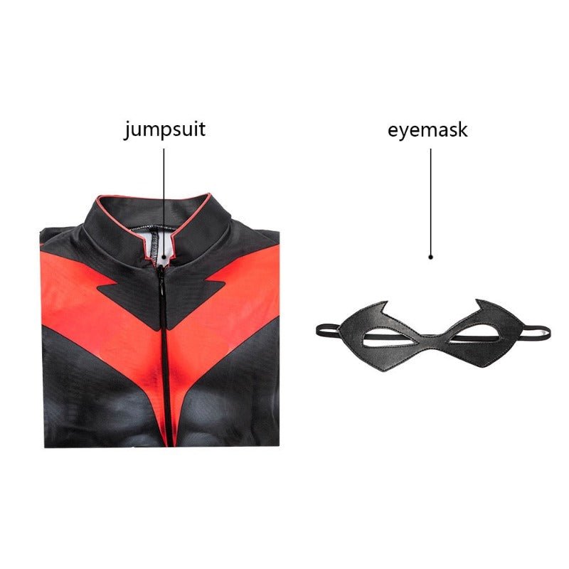 Costume Cosplay Champion Noir 3D pour Enfants