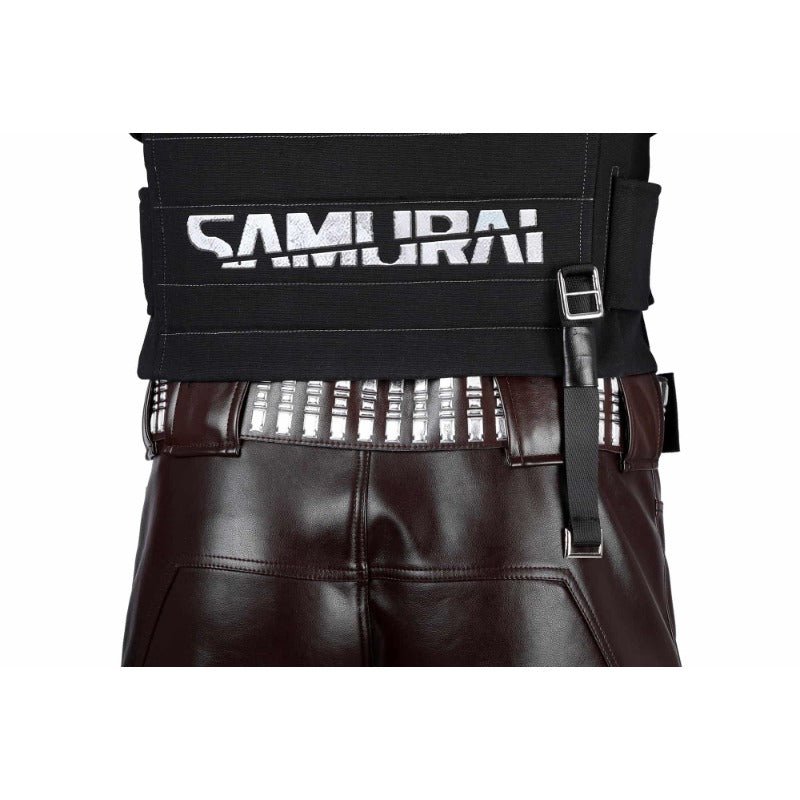 Costume Cosplay Johnny Silverhand Cyberpunk 2077 Veste sans Manches pour Fête Halloween