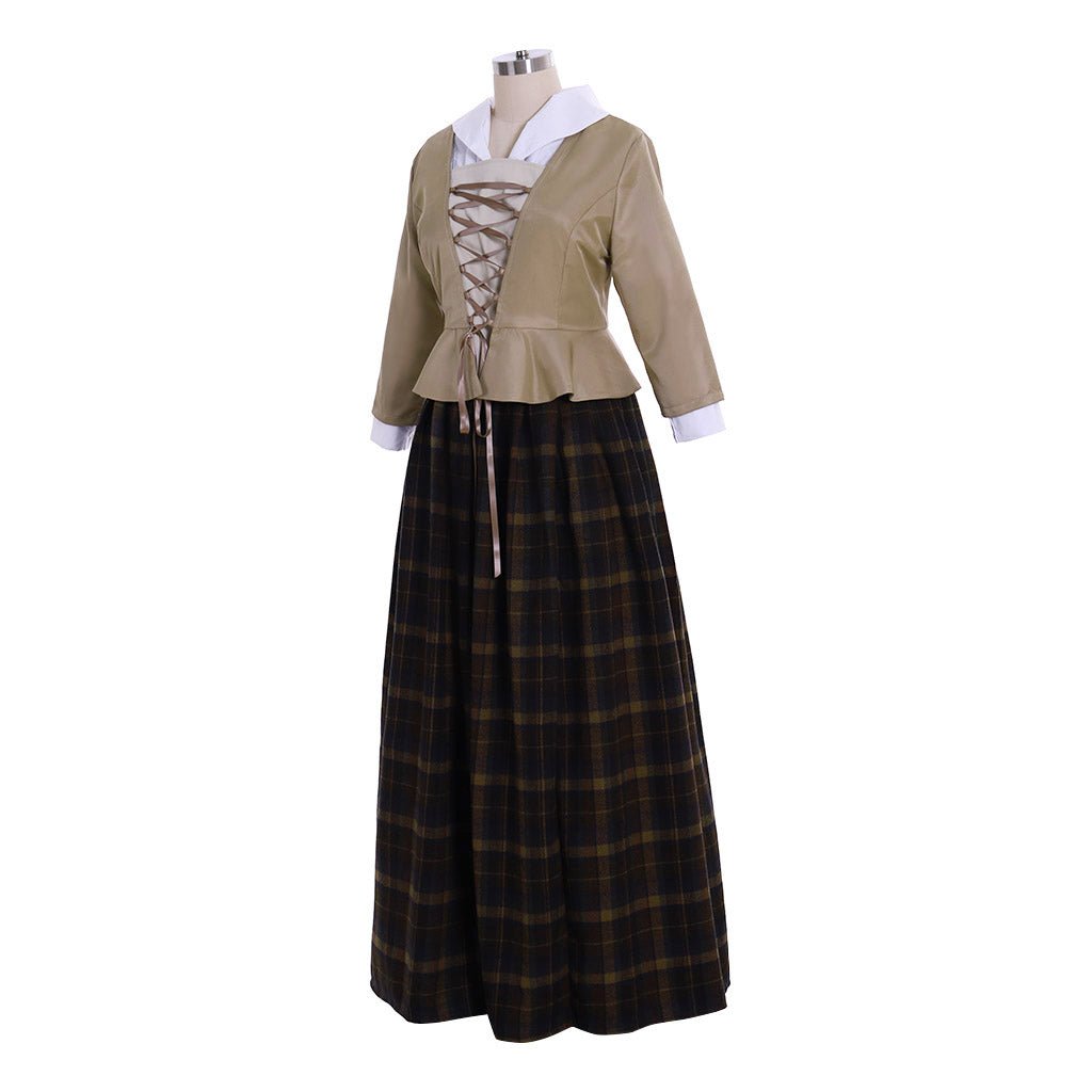 Robe Costume Inspirée d'Outlander | Cosplay des Highlands Écossais pour Femmes
