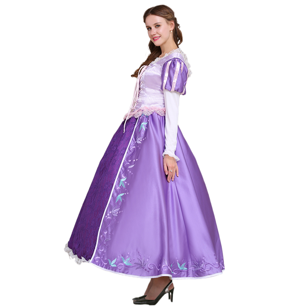 Série de Costumes Cosplay Disney Tangled | Rapunzel, Naveen, Mère Gothel & Plus
