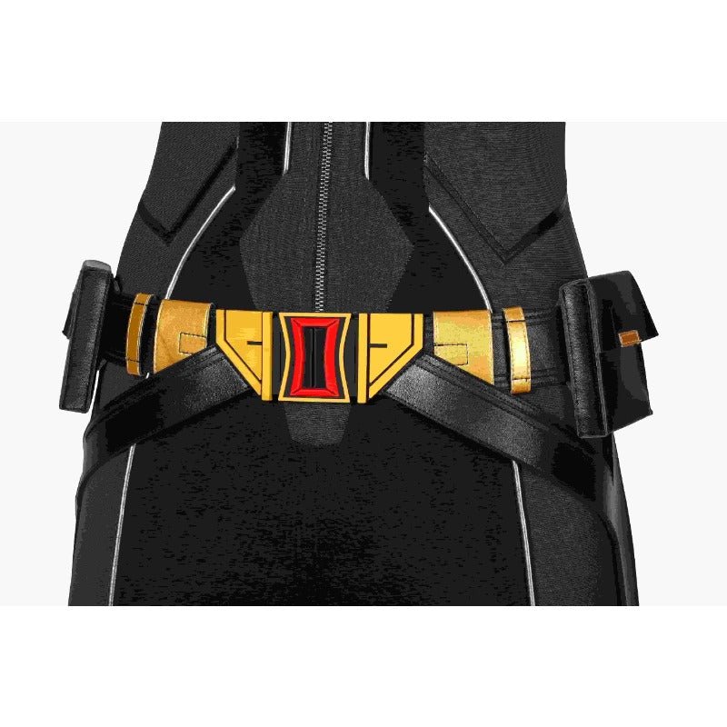 Costume Cosplay Black Widow Natasha Romanoff pour Halloween - Combinaison Imprimée Noire