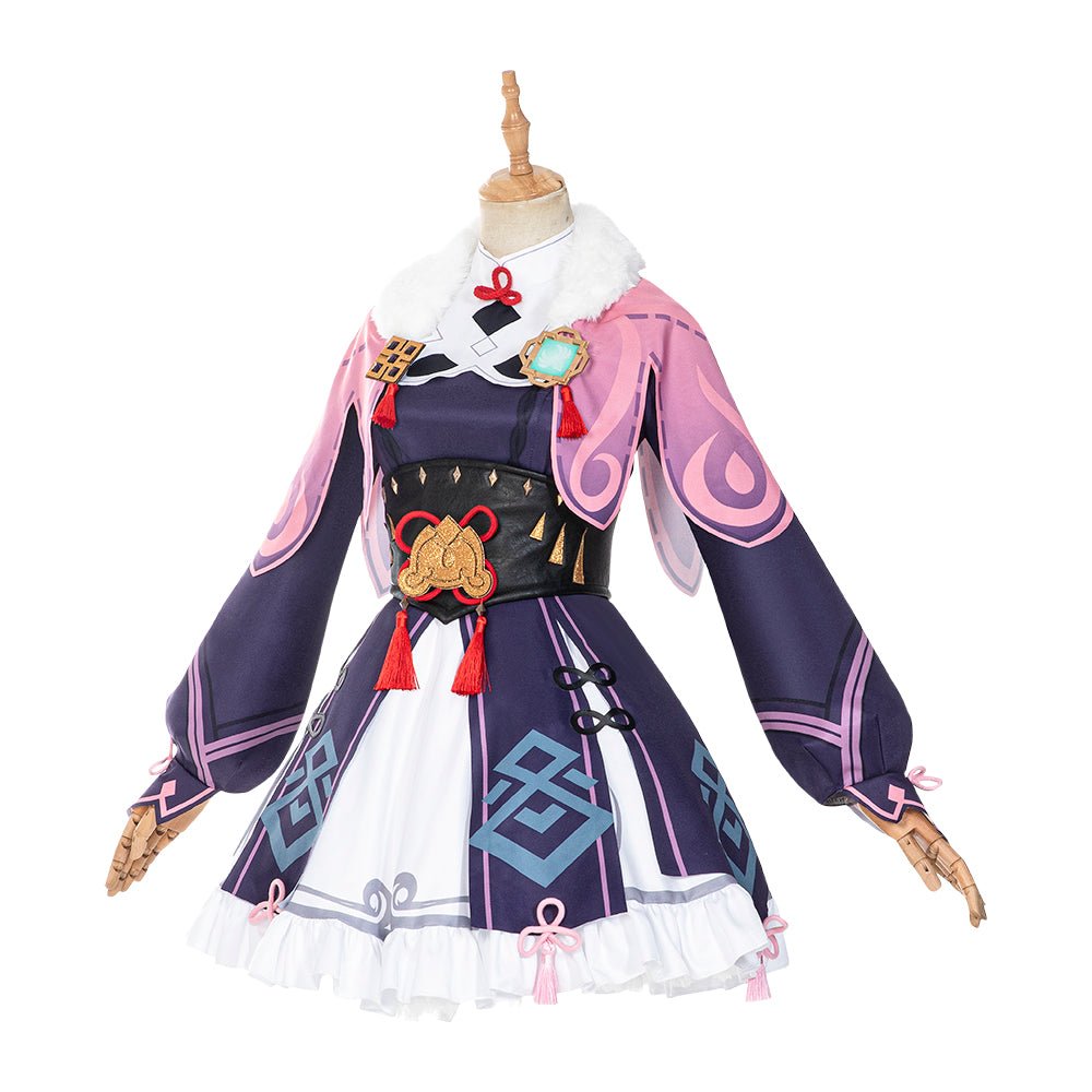 Genshin Impact - Costume Cosplay Yunjin avec Robe Lolita, Chapeau et Collants pour Femmes Adultes