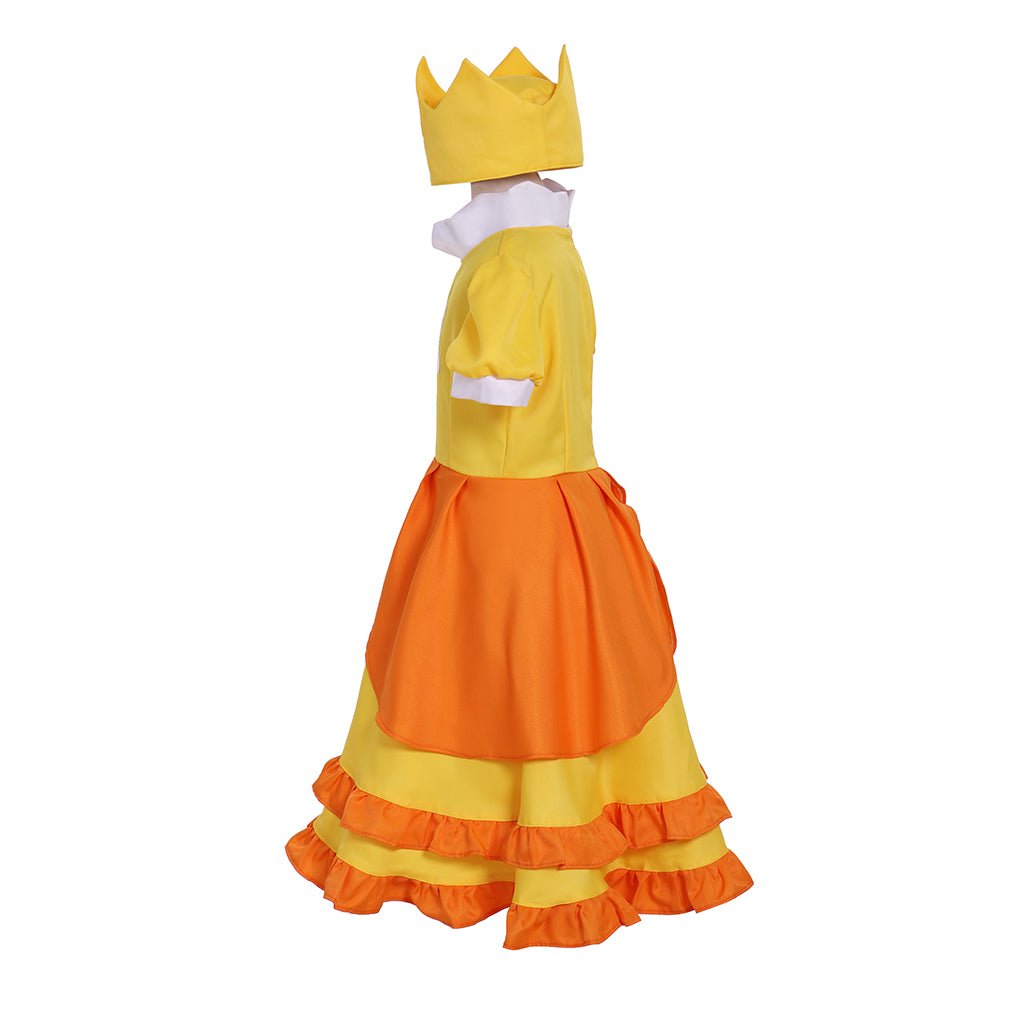 Costume Cosplay Princesse Daisy pour Filles - Robe Lolita Mignonne pour Fêtes et Cosplay