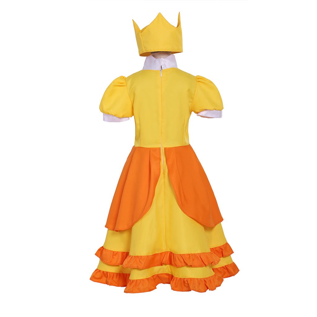Costume Cosplay Princesse Daisy pour Filles - Robe Lolita Mignonne pour Fêtes et Cosplay
