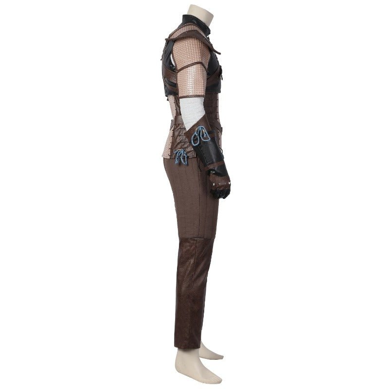 Costume Cosplay Geralt de Rivia Witcher 3 Veste en Cuir Tenue de Héros Chasse Sauvage pour Halloween