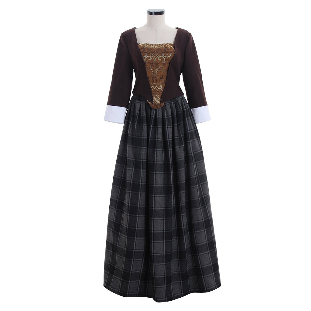 Robe Costume Inspirée d'Outlander | Cosplay des Highlands Écossais pour Femmes