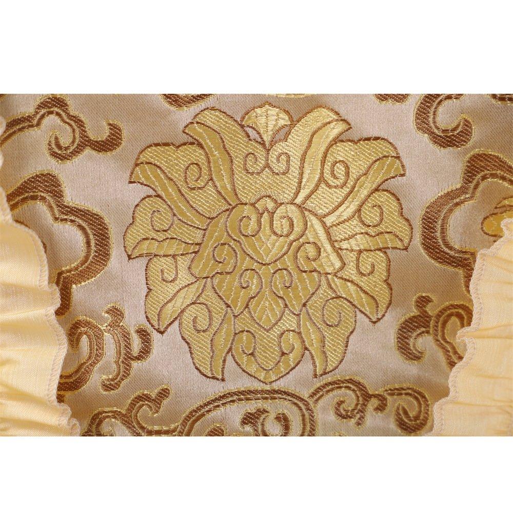 Robe Rococo Abricot du 18e Siècle - Gown Brocard Deluxe avec Fleurs sur le Corsage