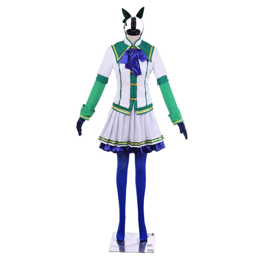 Costume Cosplay Pretty Derby Silence Suzuka avec Headdress
