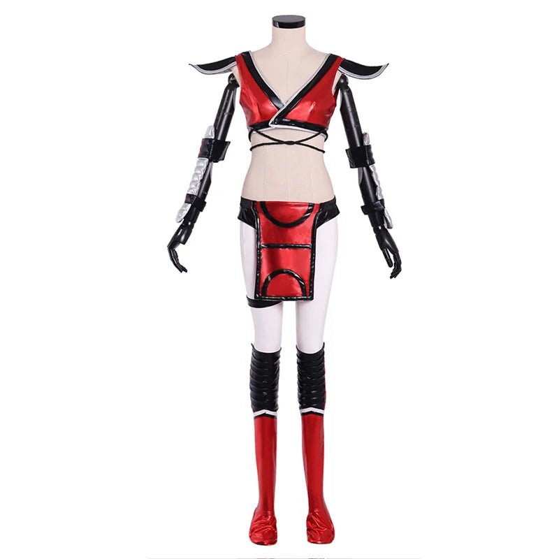 Costume Cosplay Mortal Kombat Skarlet pour Femmes - Tenue de Combat pour Halloween