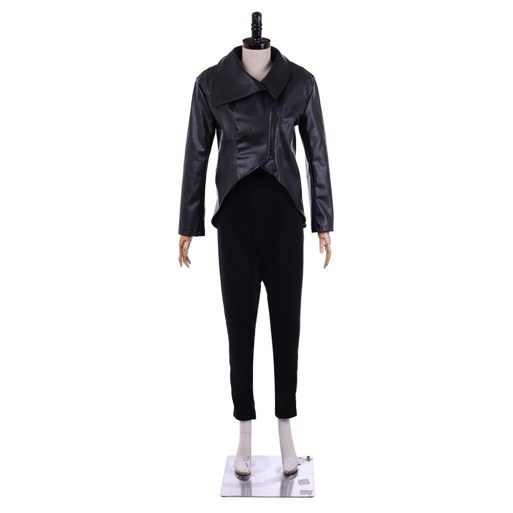 Costume Cosplay Emma Swan de Il Était Une Fois | Veste Noire & Pantalon | Tenue Cool pour Halloween