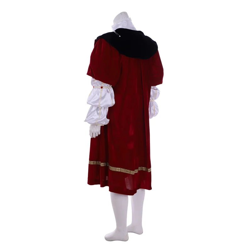 Costume Cosplay Henry VIII Roi Renaissance avec Manteau & Chapeau | Costume Médiéval Halloween