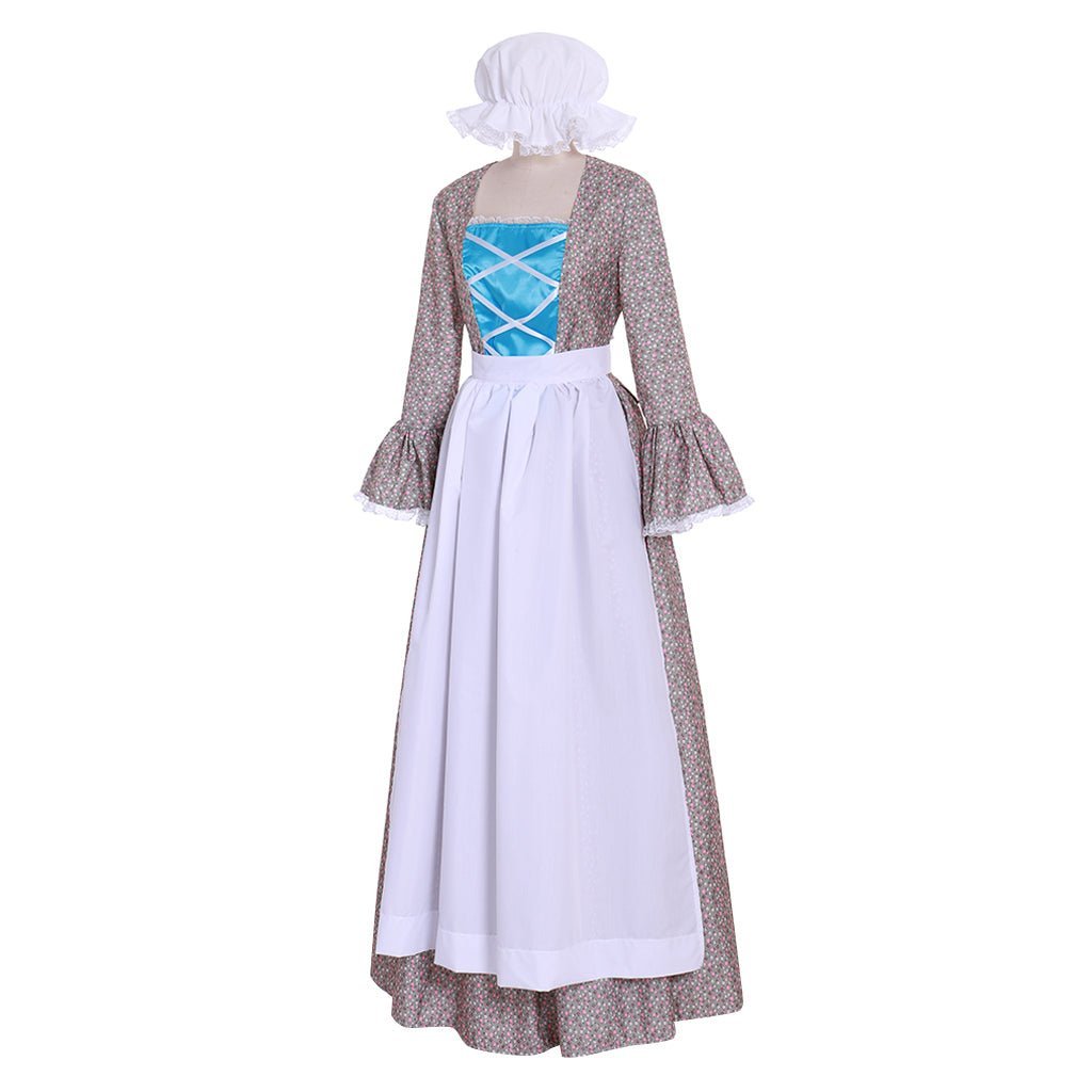 Robe Prairie Florale Victorienne | Costume Lolita Colonial pour Femme