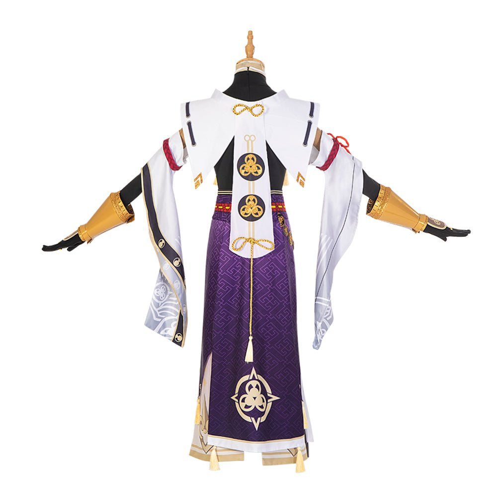 Costume Cosplay Kujou Sara - Genshin Impact Halloween Anime Sur Mesure