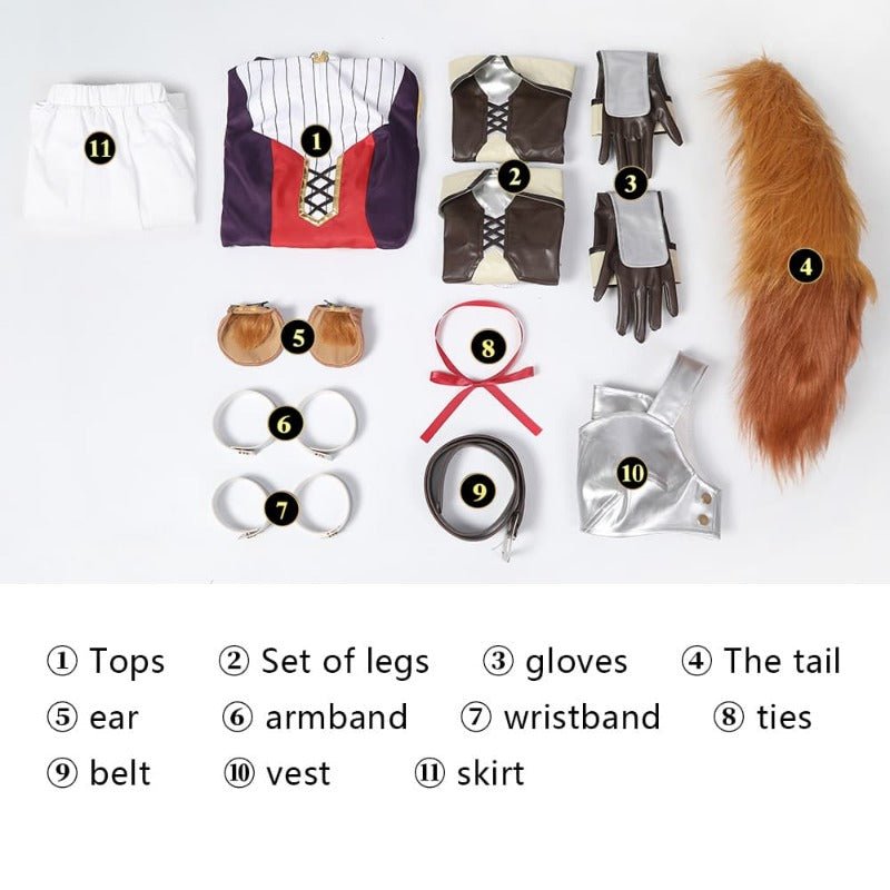 Costume Cosplay Raphtalia The Rising of the Shield Hero pour Femme Tenue Anime Halloween