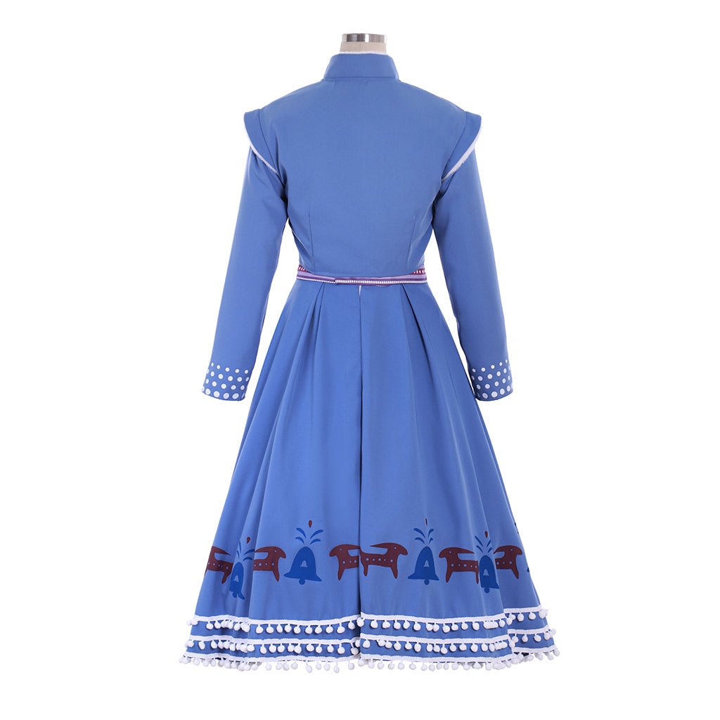 Robe Costume Anna Aventure Glacée | Princesse Disney Cosplay pour Halloween & Fêtes à Thème