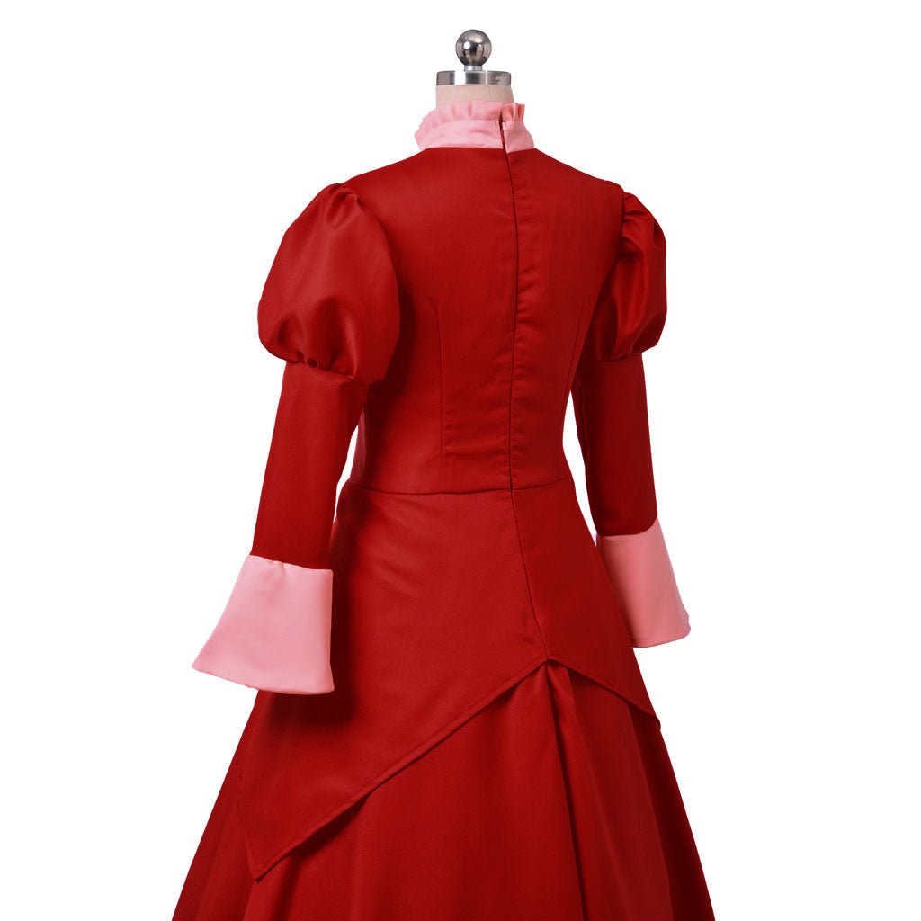 Costume Cosplay Lady Tremaine | Robe de Reine Rouge pour Femmes | Gown pour Halloween et Série Disney