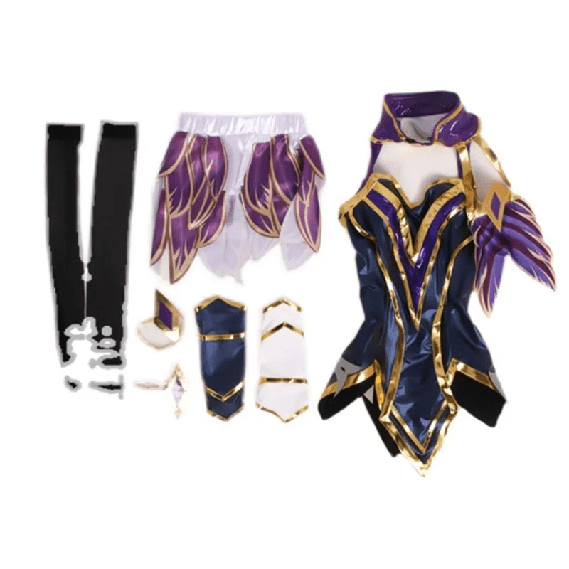 Costume Cosplay Ahri LOL pour Femmes - Uniforme de Carnaval et Halloween