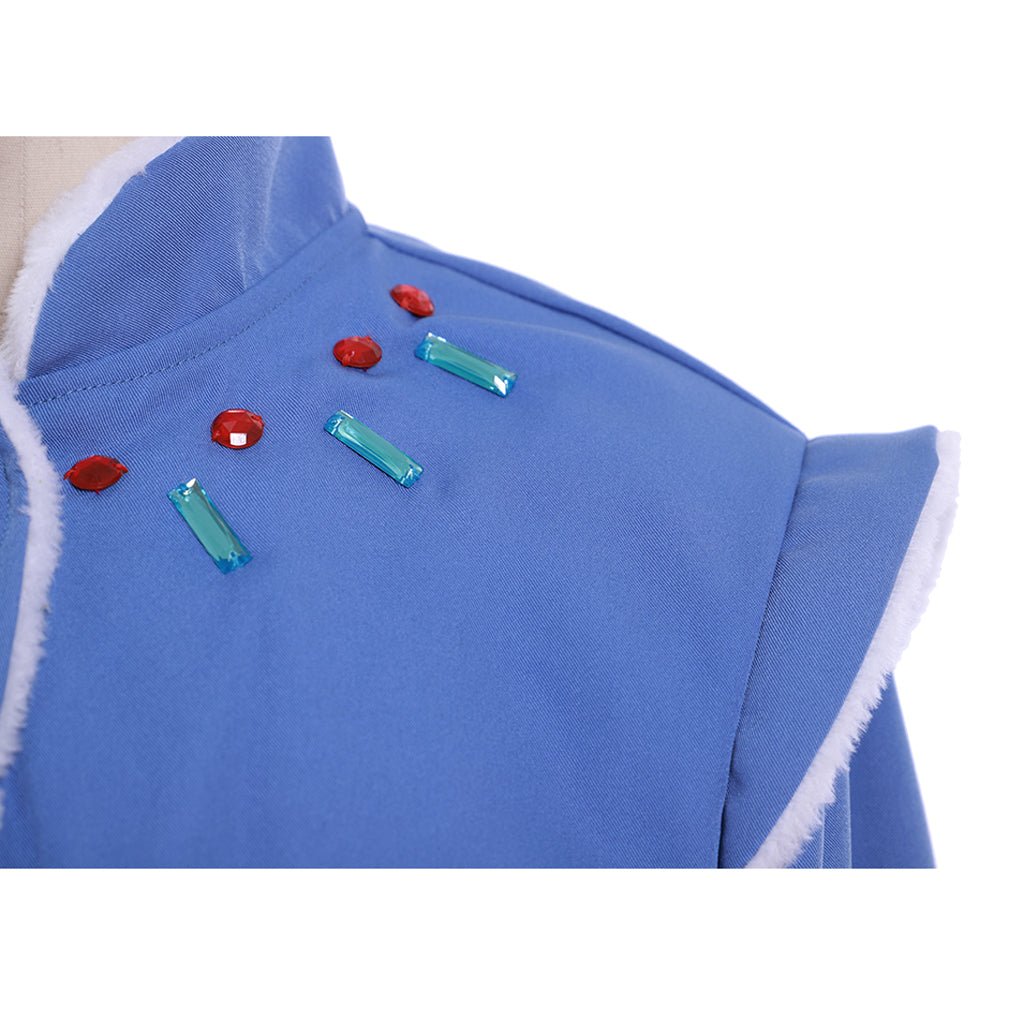 Robe Costume Anna Aventure Glacée | Princesse Disney Cosplay pour Halloween & Fêtes à Thème