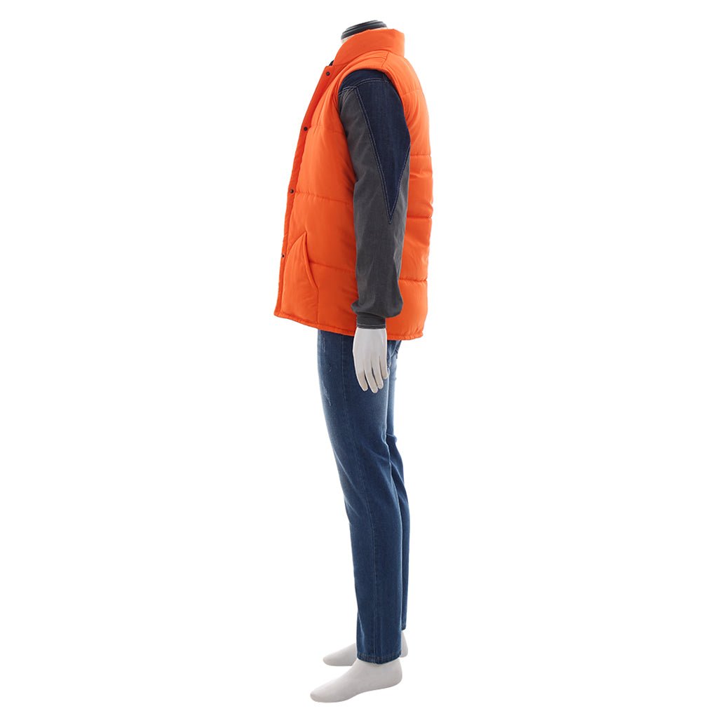 Costume Cosplay Retour Vers le Futur Veste - Orange, Blanc et Rouge