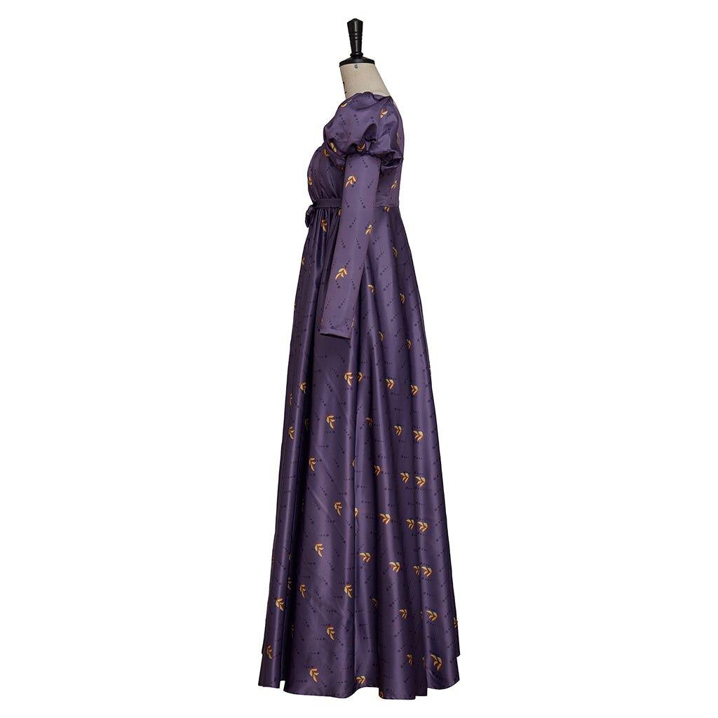 Robe Empire Regency Jane Austen - Robe Vintage Haute Taille pour Thé, Danse et Cosplay