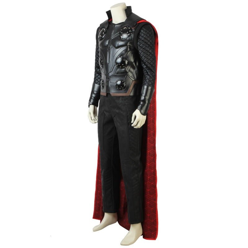 Costume Cosplay Thor Odinson Tenue Halloween avec Accessoires Complets et Masque Oculaire