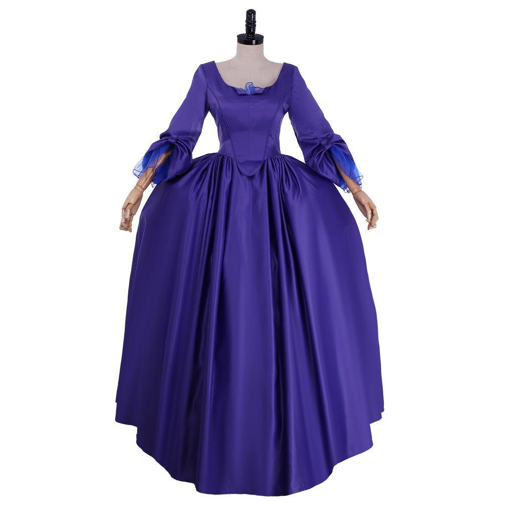 Costume Claire Outlander Robe de Bal Violet-Bleu | Cosplay Médiéval pour Halloween