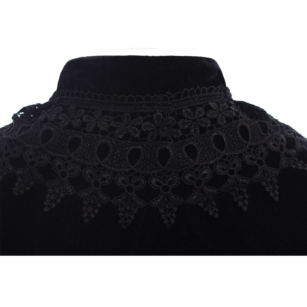 Cape de Chevalier en Velours Majestueux - Cape de Cosplay Vampire Faucheur pour Hommes et Femmes