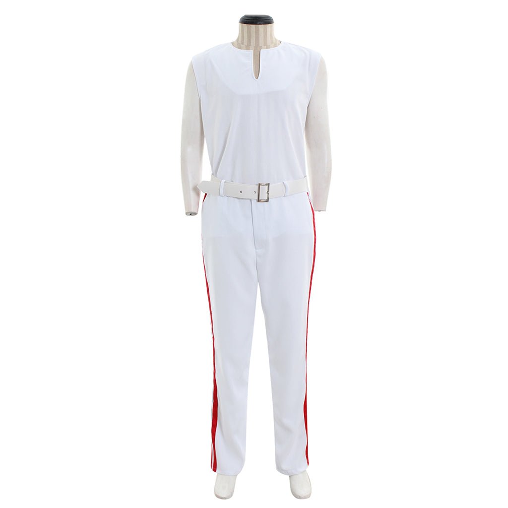 Costume Freddy Cosplay Rock | Veste Jaune Iconique, Manteau Blanc et Pantalon pour Halloween et Carnaval