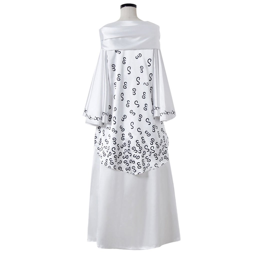 Costume Cosplay Padme Amidala Haut Crop et Jupe Blanche