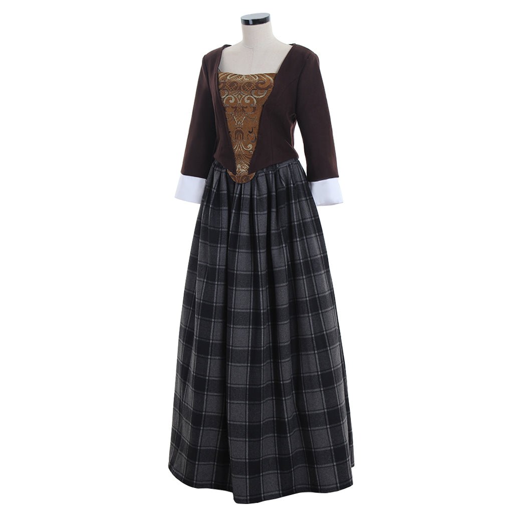 Robe Costume Inspirée d'Outlander | Cosplay des Highlands Écossais pour Femmes