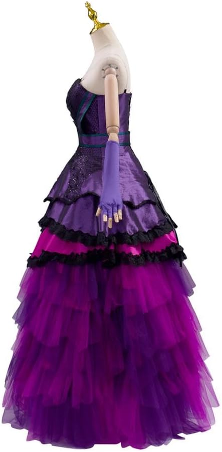 Costume Cosplay Princesse Mal Robe de Bal Violette Gothic pour Femmes