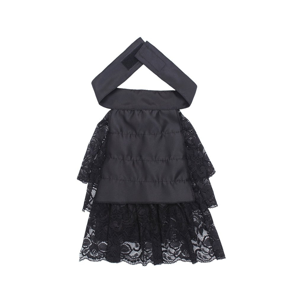 Col détachable et manchettes en dentelle noire victorienne | Accessoires gothiques cosplay pour anime et mode historique