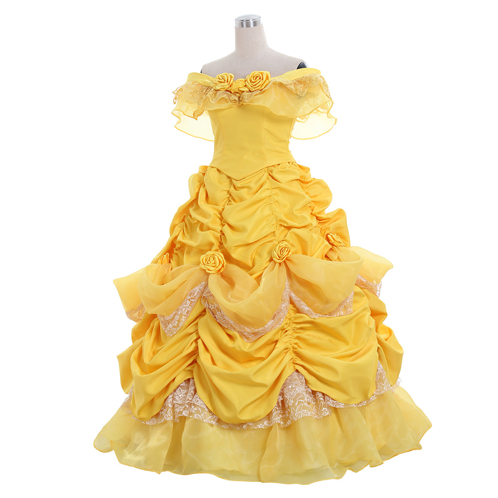 Costume Cosplay Belle - La Belle et la Bête | Robe Princesse Disney pour Halloween et Événements