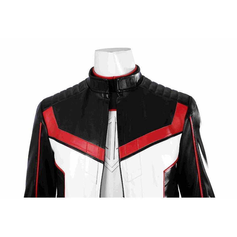 Costume Cosplay Mister Terrific Michael Holt - Combinaison en Cuir Blanc pour Halloween