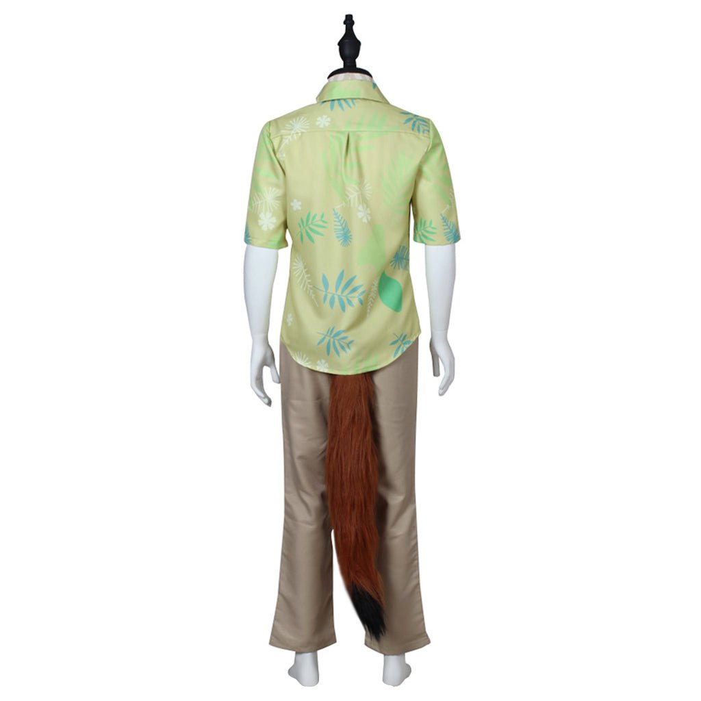 Costume Cosplay Renard Nick Wilde Zootopia - Ensemble Complet avec Oreilles et Queue