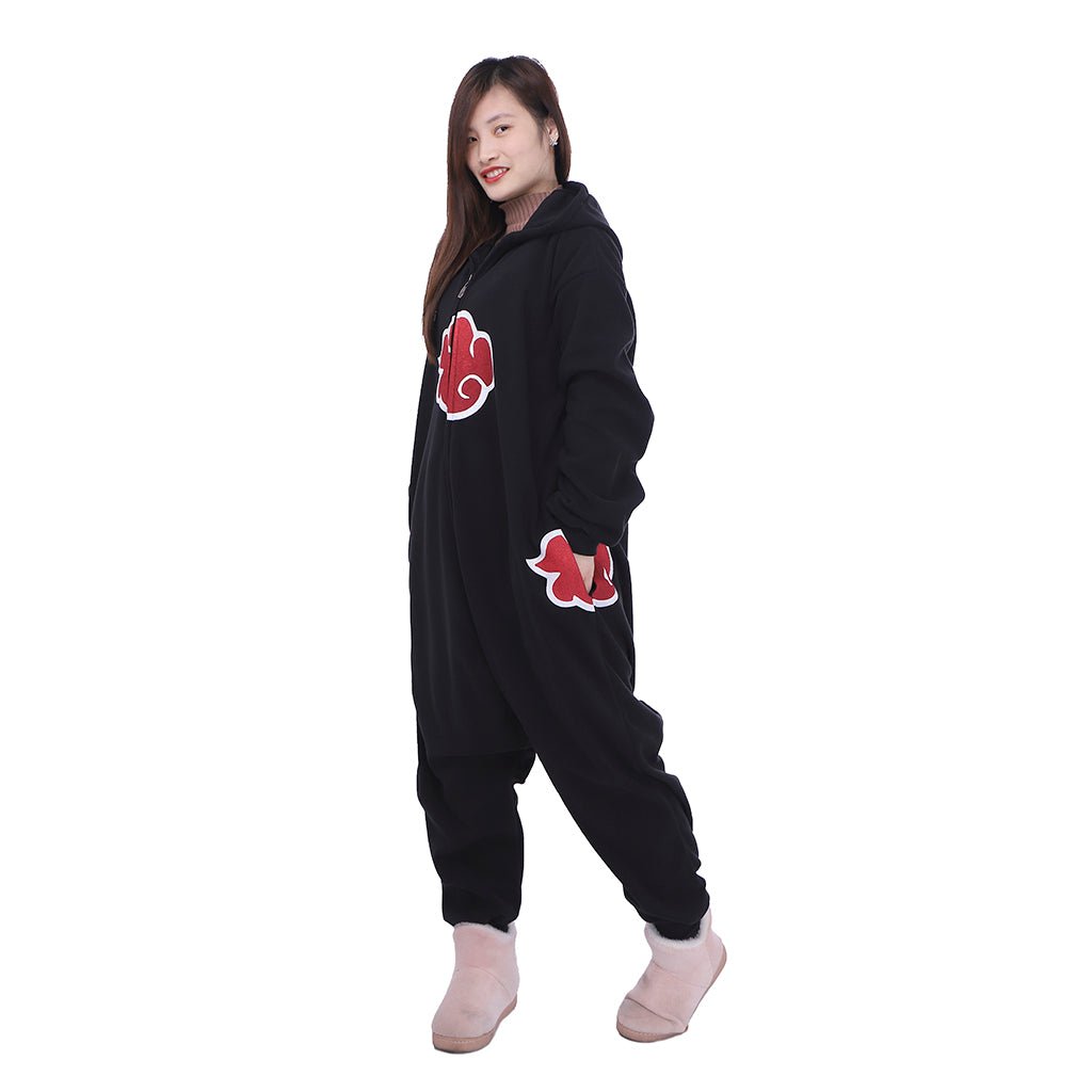 Pyjama Unisexe Anime Akatsuki Cloud en Polyester pour Cosplay, Carnaval et Halloween