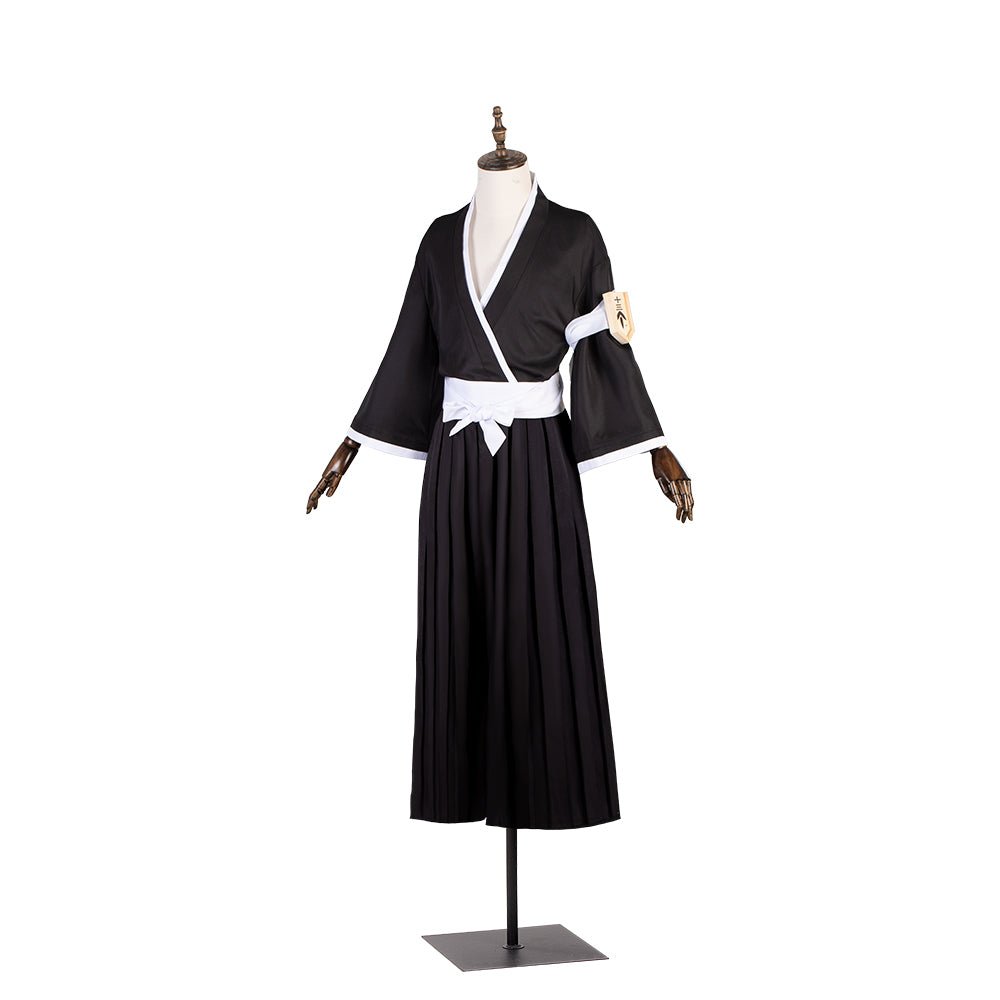 Costume Cosplay Ichigo Kurosaki de Bleach avec Kimono Samurai pour Halloween et Événements Anime