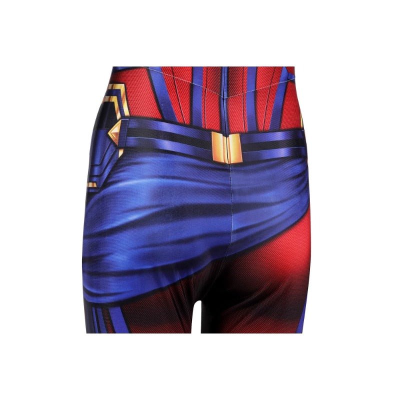 Combinaison Cosplay Captain Marvel Carol Danvers - Costume Inspiré d'Avengers Endgame